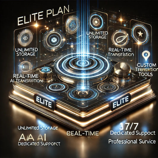 Powered Transcription and Data Management Platform - Elite Plan 1 Year Subscription